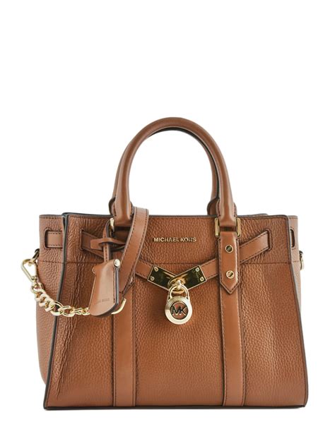 Sac à main en cuir hamilton Michael Kors Marron en Cuir